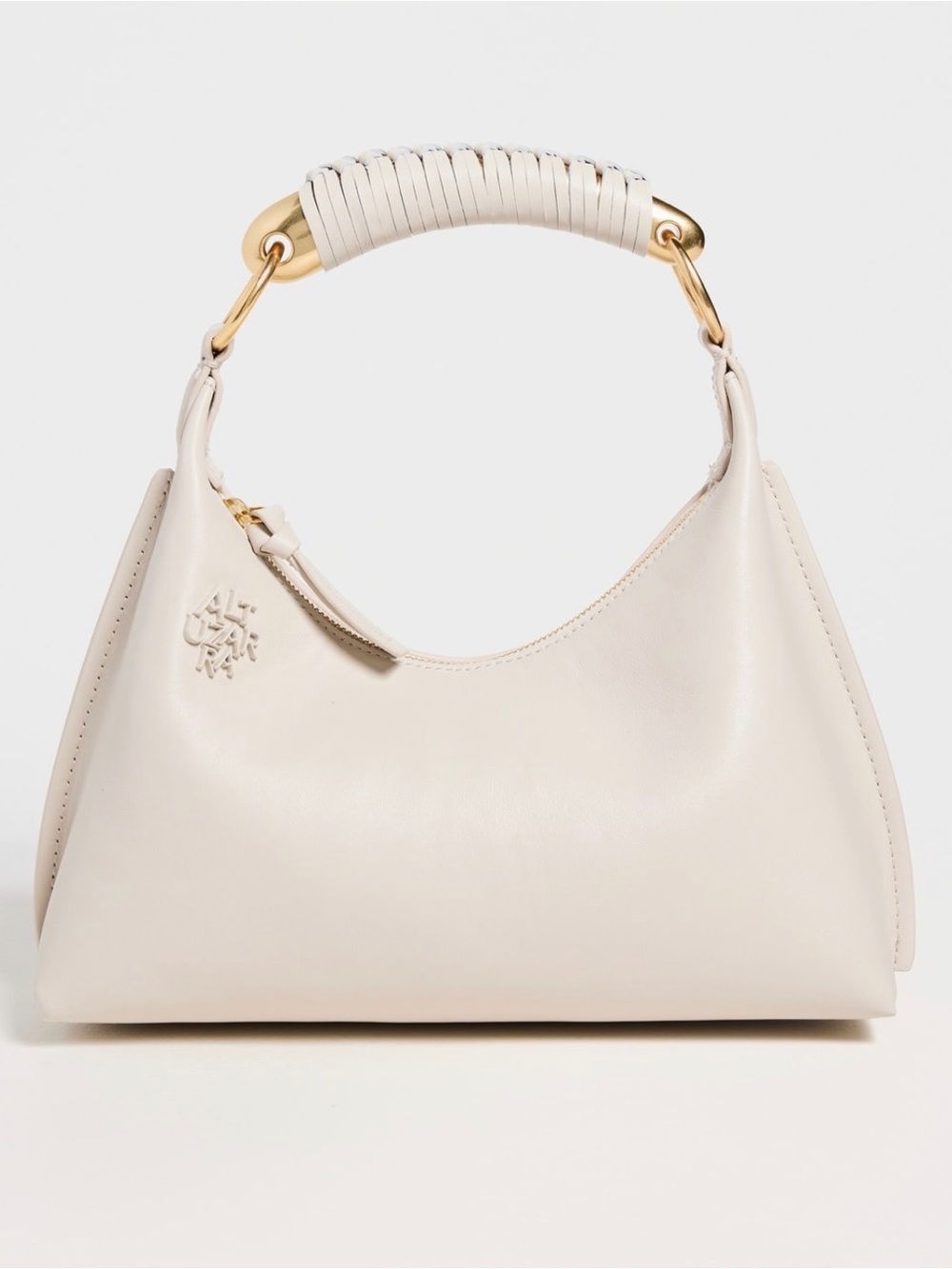 Altuzarra Cream Leather Top-Handle Shoulder Bag